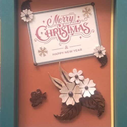 Emerald Noel – Coconut Shell Festive Greeting Card